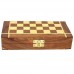 Folding Wooden Chess Board Set Game